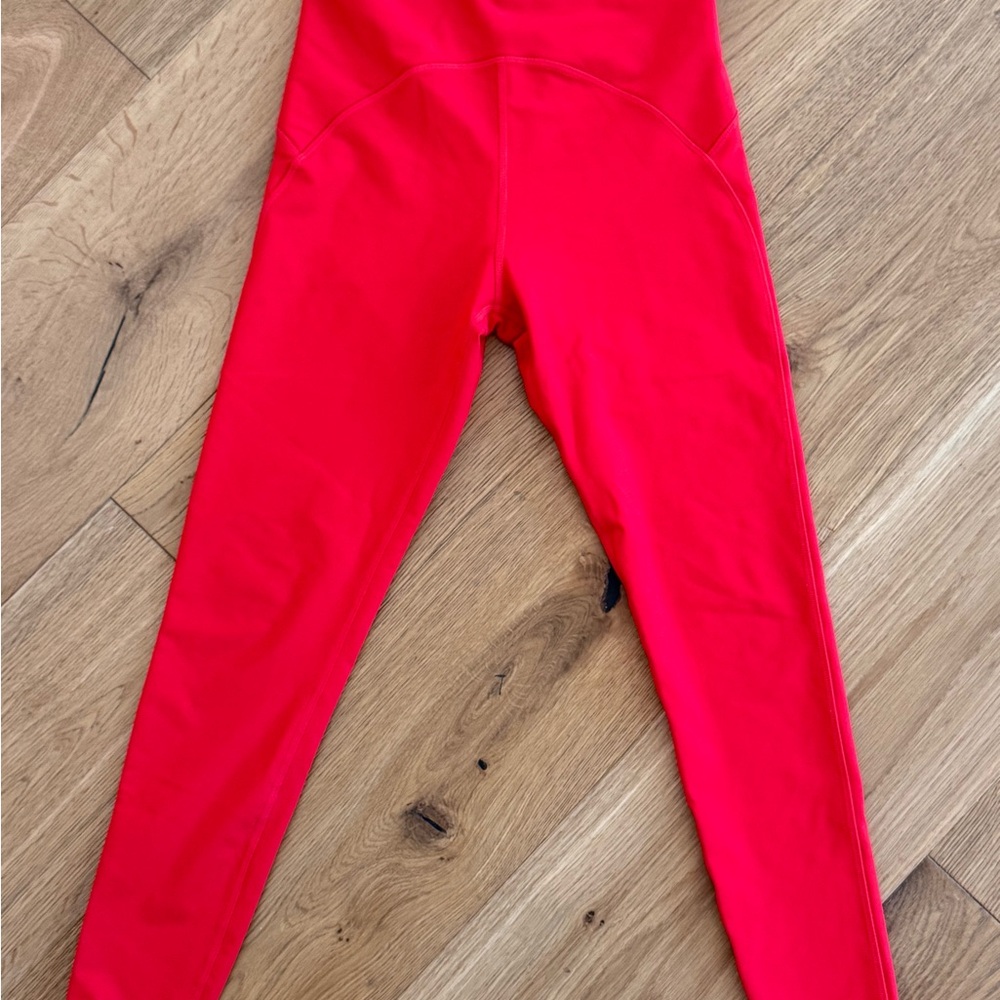 Red compression Leggings
